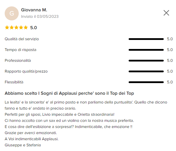 Recensione - I Sogni di Applausi